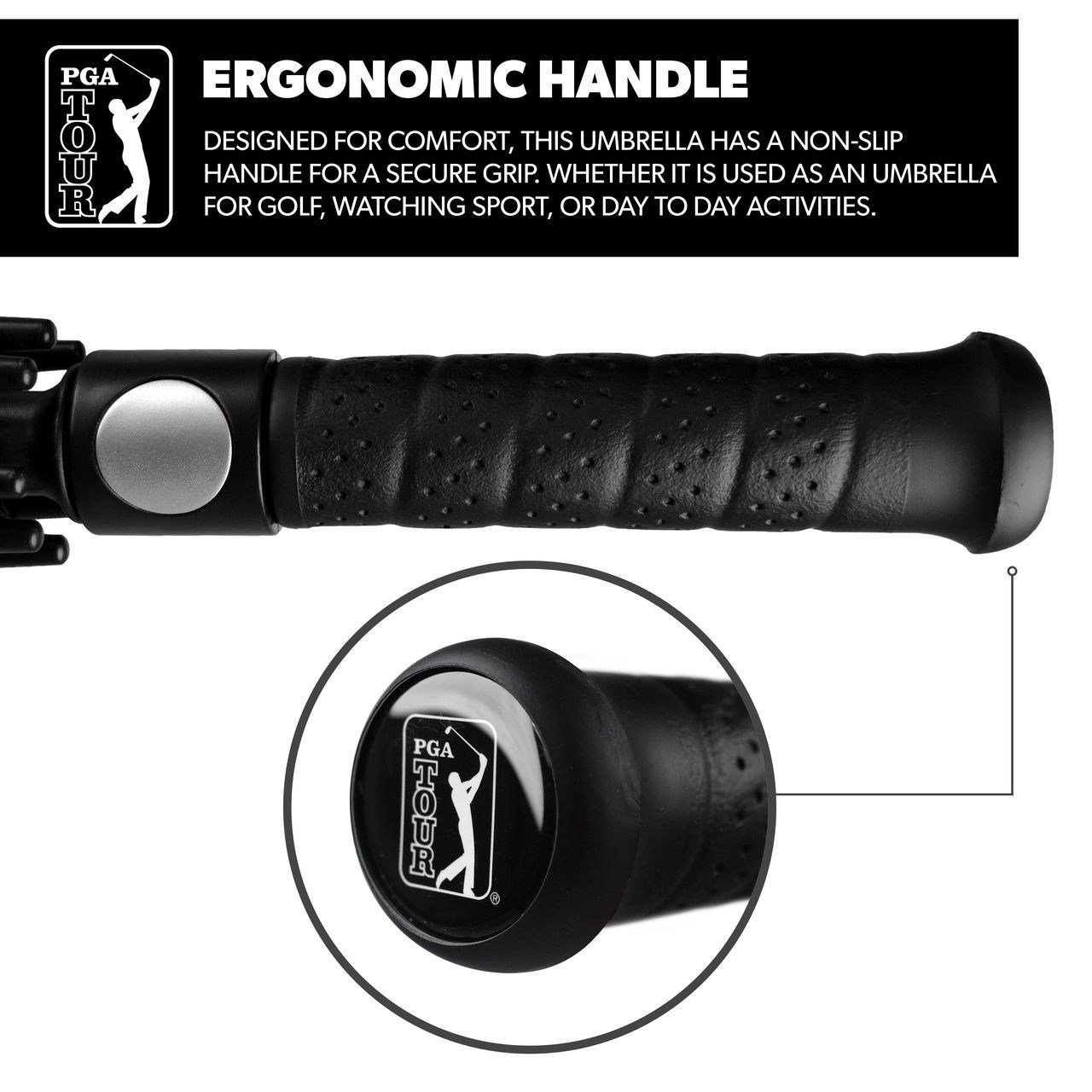PGA Tour Windproof Double Canopy Regenschirm 62"
