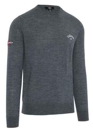 Callaway Crew Neck Merino Mix Herren Pullover, grau