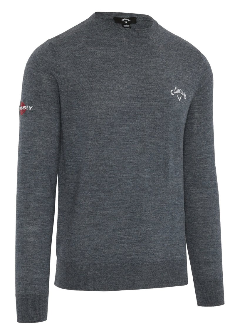 Callaway Crew Neck Merino Mix Herren Pullover, grau