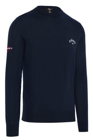 Callaway Crew Neck Merino Mix Herren Pullover, dunkelblau