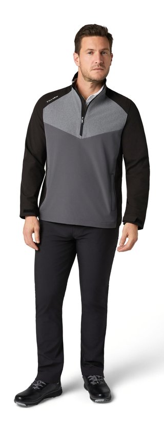 Callaway 1/2 Zip Wind Herrenjacke, caviar