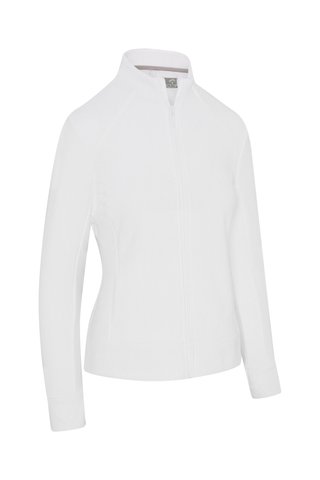Callaway Stretch Waffle Knit Fleece Damenjacke, weiss