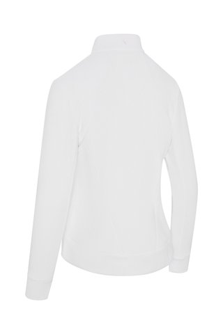 Callaway Stretch Waffle Knit Fleece Damenjacke, weiss