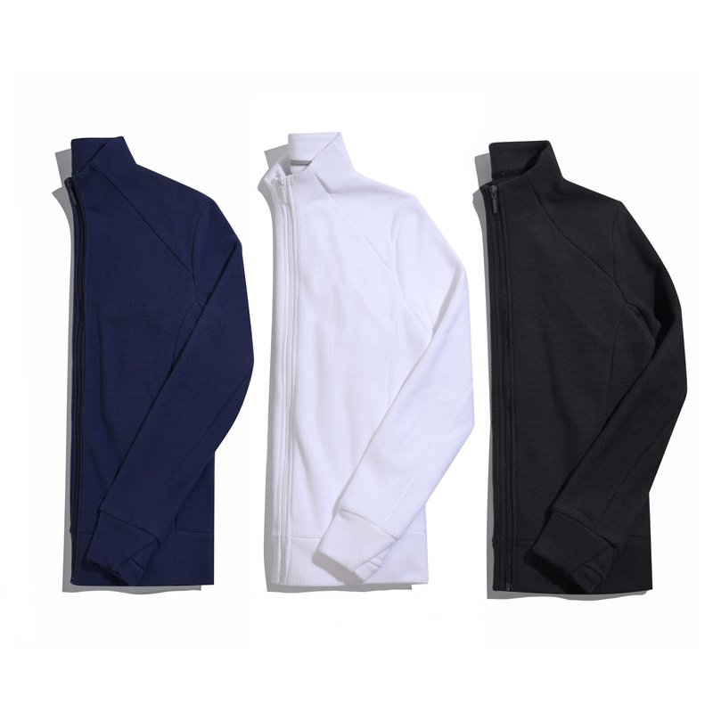 Callaway Stretch Waffle Knit Fleece Damenjacke, weiss