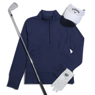 Callaway 1/2 Zip Soft Touch Damen Sweatshirt, dunkelblau