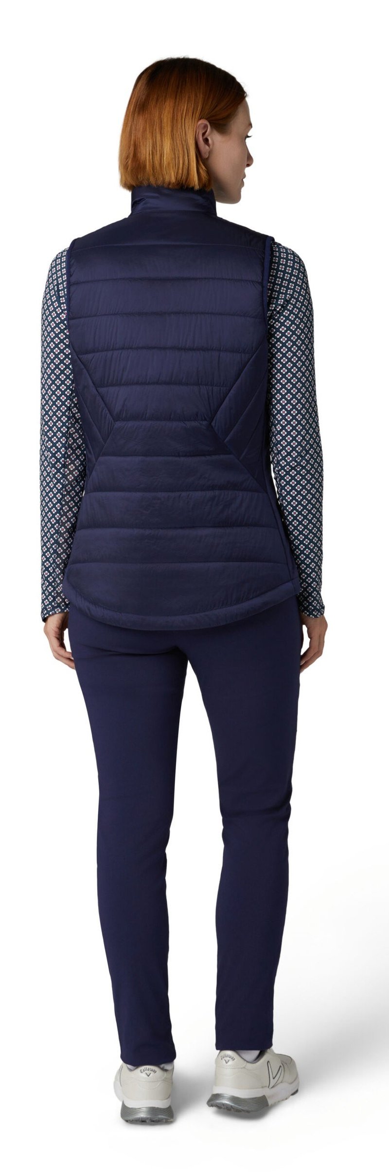Callaway Quilted Puffer Damen Weste, dunkelblau