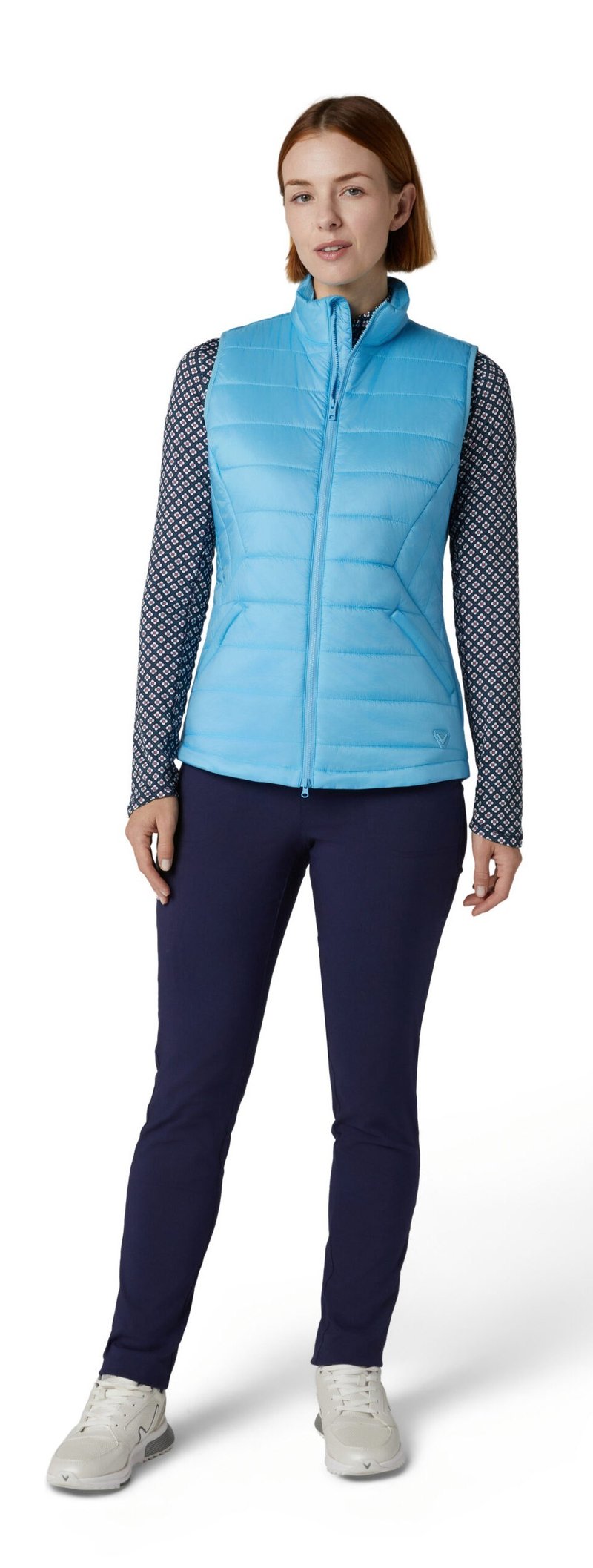 Callaway Quilted Puffer Damen Weste, ether blau