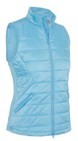 Callaway Quilted Puffer Damen Weste, ether blau