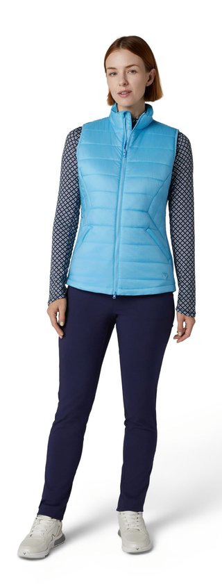 Callaway Quilted Puffer Damen Weste, ether blau