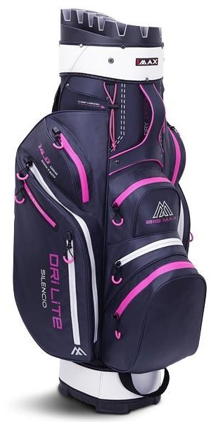 Big Max Dri Lite Silencio 2 Organizer Cartbag, steel blue/silber/fuchsia