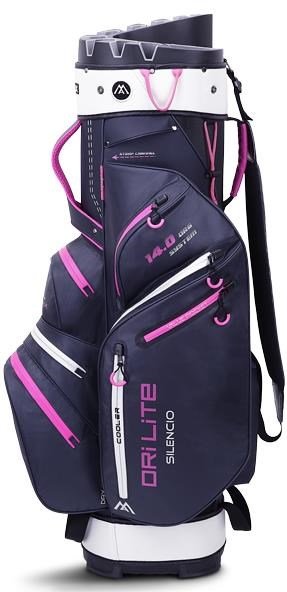 Big Max Dri Lite Silencio 2 Organizer Cartbag, steel blue/silber/fuchsia