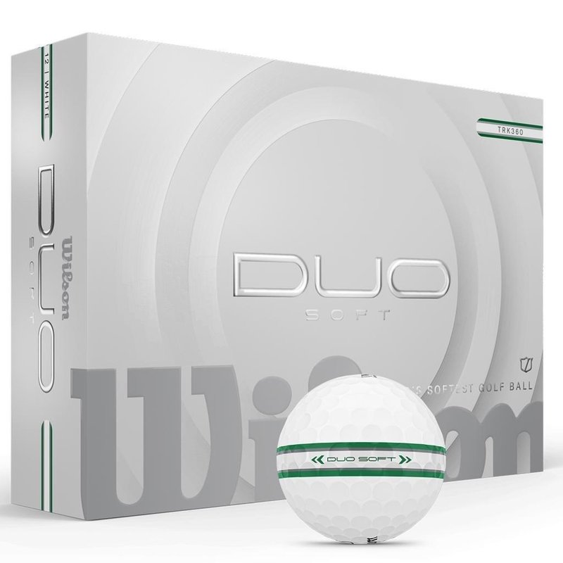 Wilson Duo Soft TRK 360 Golfbälle, weiss/grün