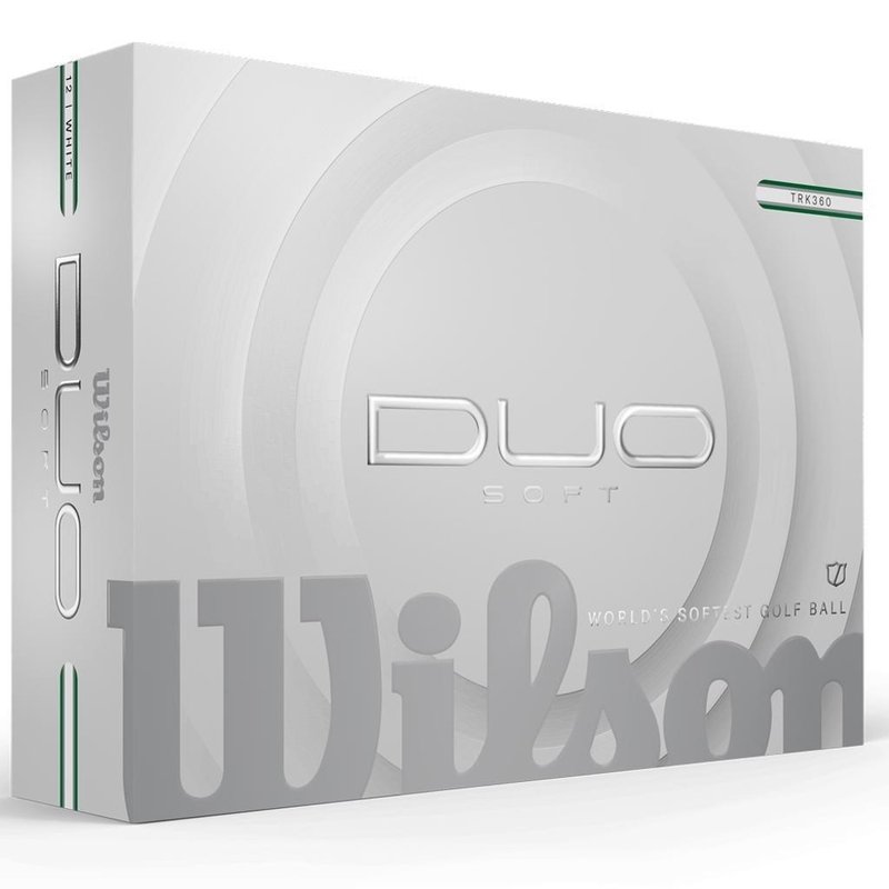 Wilson Duo Soft TRK 360 Golfbälle, weiss/grün