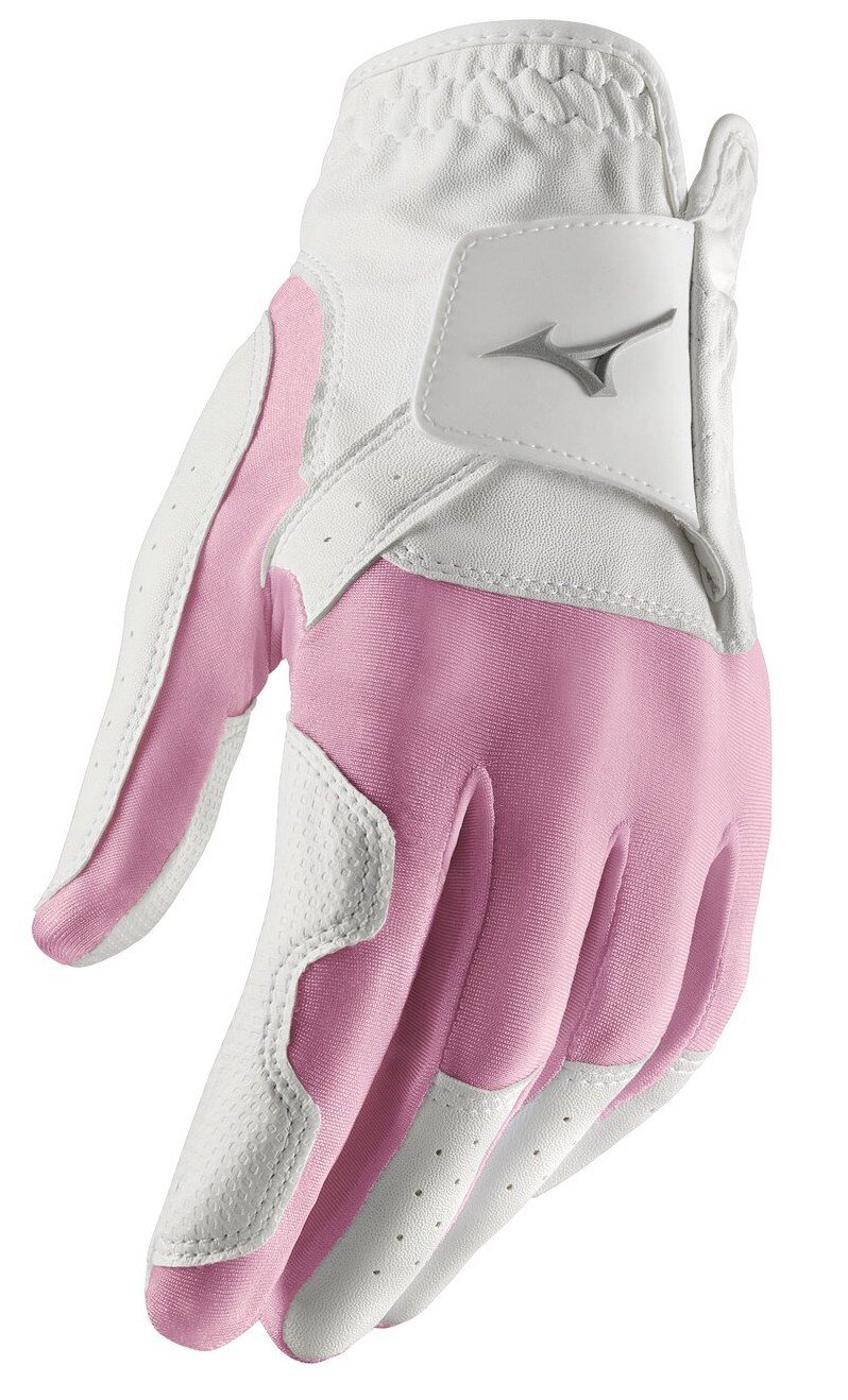 Mizuno Stretch Damen Handschuh, weiss/rosa