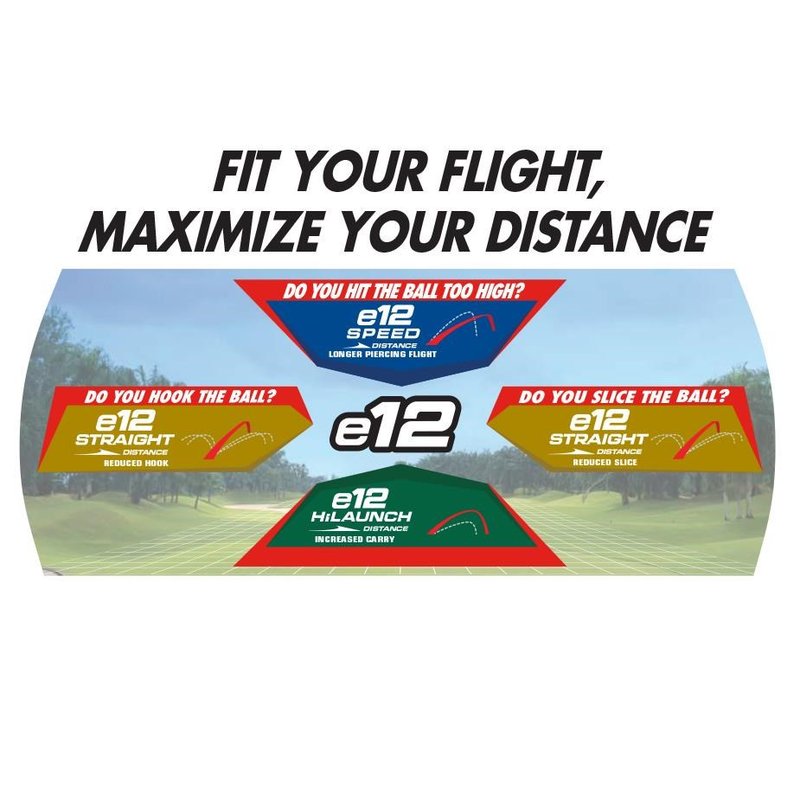 Bridgestone e12 Speed MindSet Golfbälle