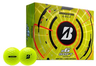Bridgestone e6 Soft Golfbälle, gelb
