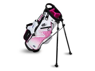 U.S. Kids Golf UL7-48 (122cm) W20 Junior Standbag 24.5", weiss/rosa