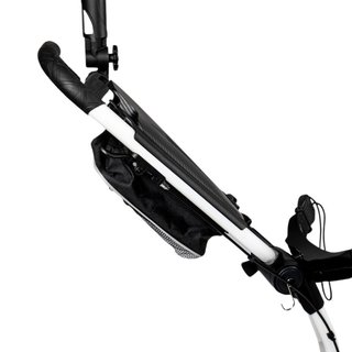 TriLite T-Flash golftrolley, weiss/schwarz, Carbon-Dekor
