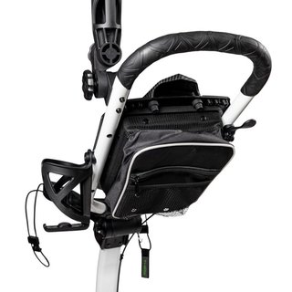 TriLite T-Flash golftrolley, weiss/schwarz, Carbon-Dekor