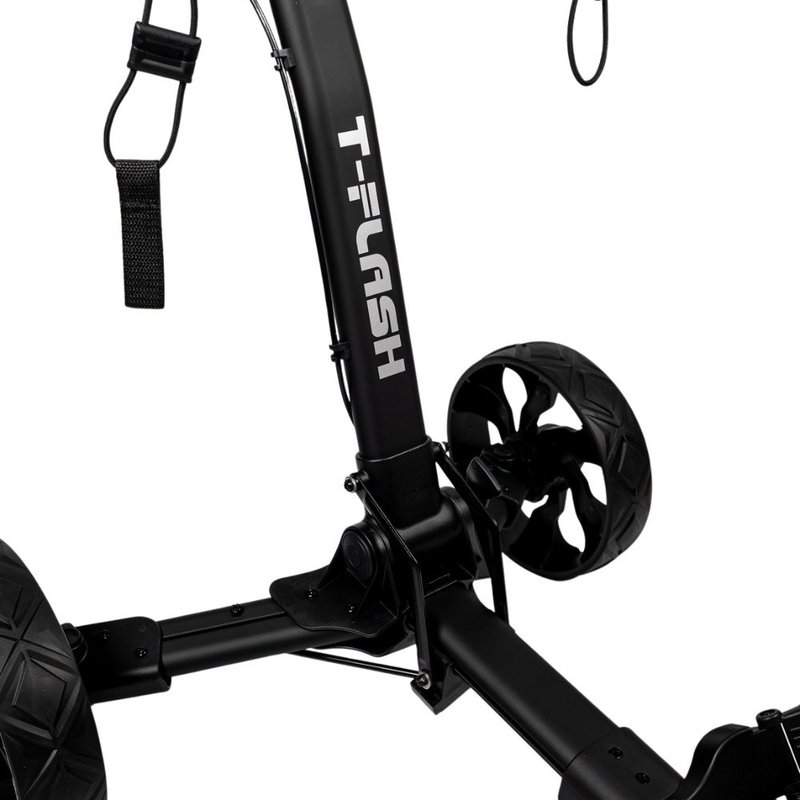 TriLite T-Flash golftrolley, schwarz, Carbon-Dekor