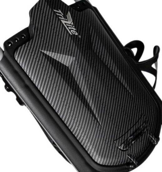 TriLite T-Flash golftrolley, schwarz, Carbon-Dekor