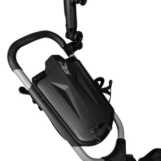 TriLite T-Flash golftrolley, grau/schwarz, Carbon-Dekor