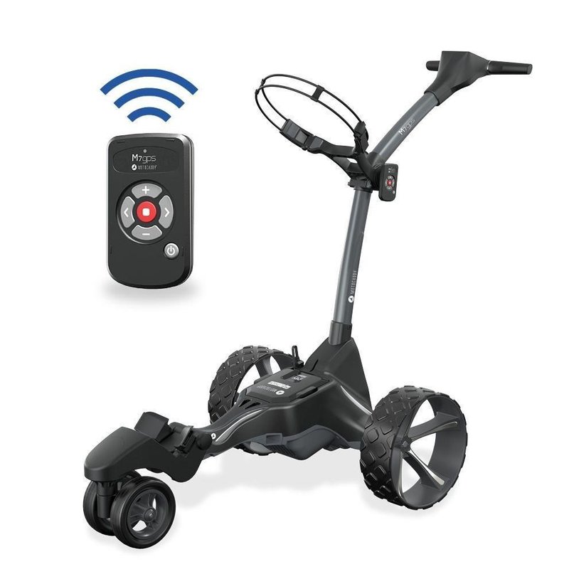 Ausgepackter Motocaddy NEW M7 GPS REMOTE Elektrotrolley