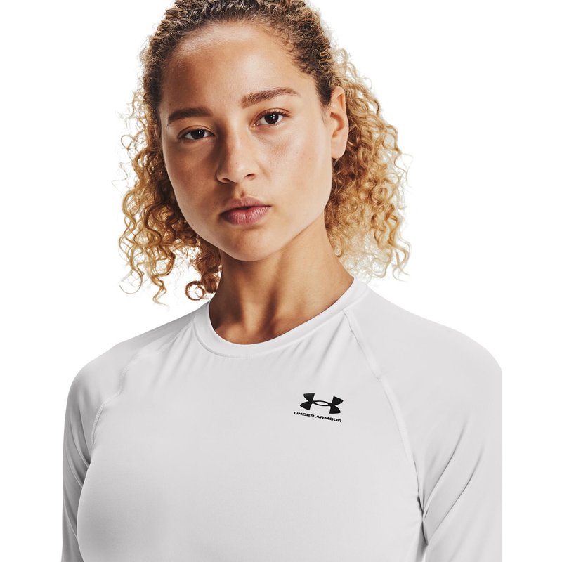 Under Armour HeatGear Compression Damen Top, weiss