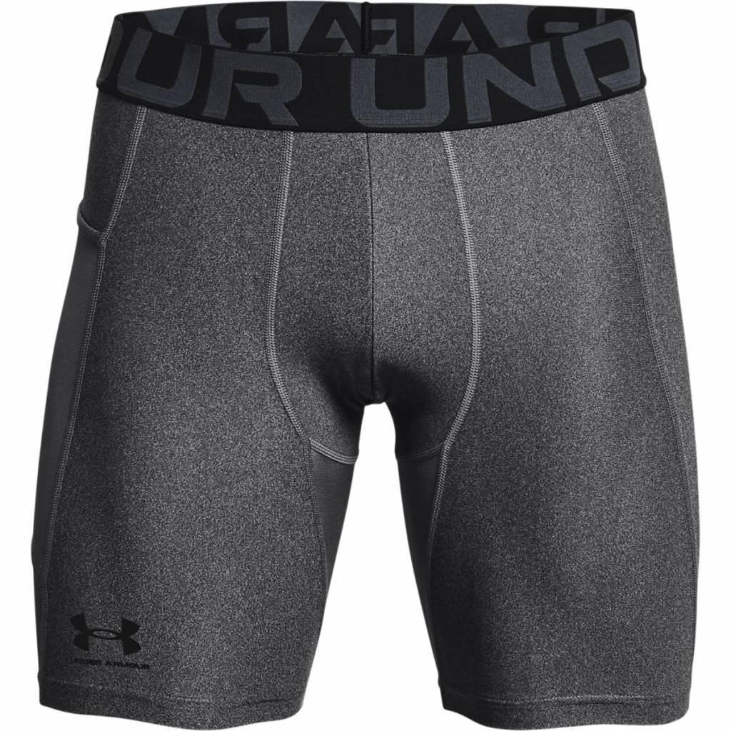 Under Armour HeatGear Shorts Herren Kompressionsboxer, Carbon Heather/Black