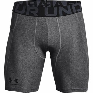 Under Armour HeatGear Shorts Herren Kompressionsboxer, Carbon Heather/Black