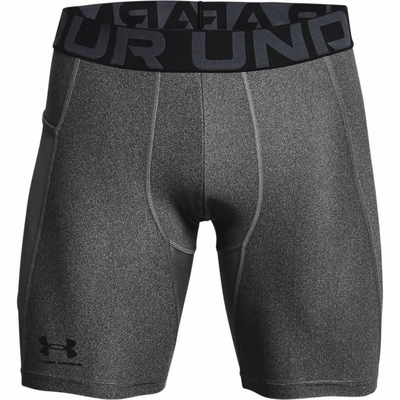 Under Armour HeatGear Shorts Herren Kompressionsboxer, Carbon Heather/Black
