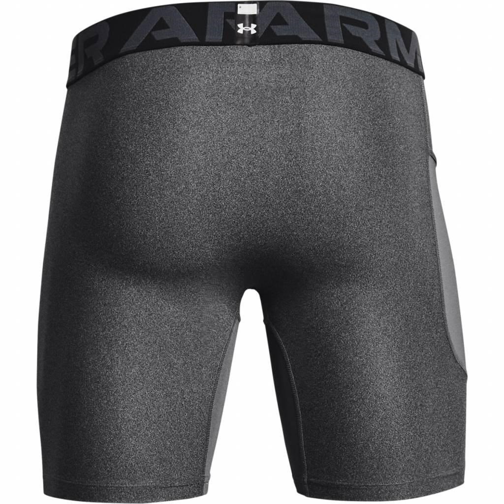 Under Armour HeatGear Shorts Herren Kompressionsboxer, Carbon Heather/Black