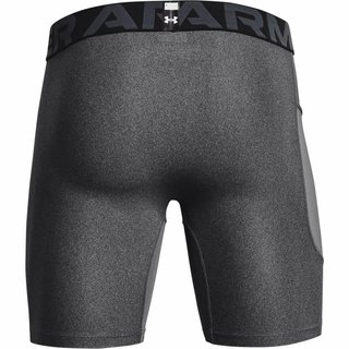 Under Armour HeatGear Shorts Herren Kompressionsboxer, Carbon Heather/Black