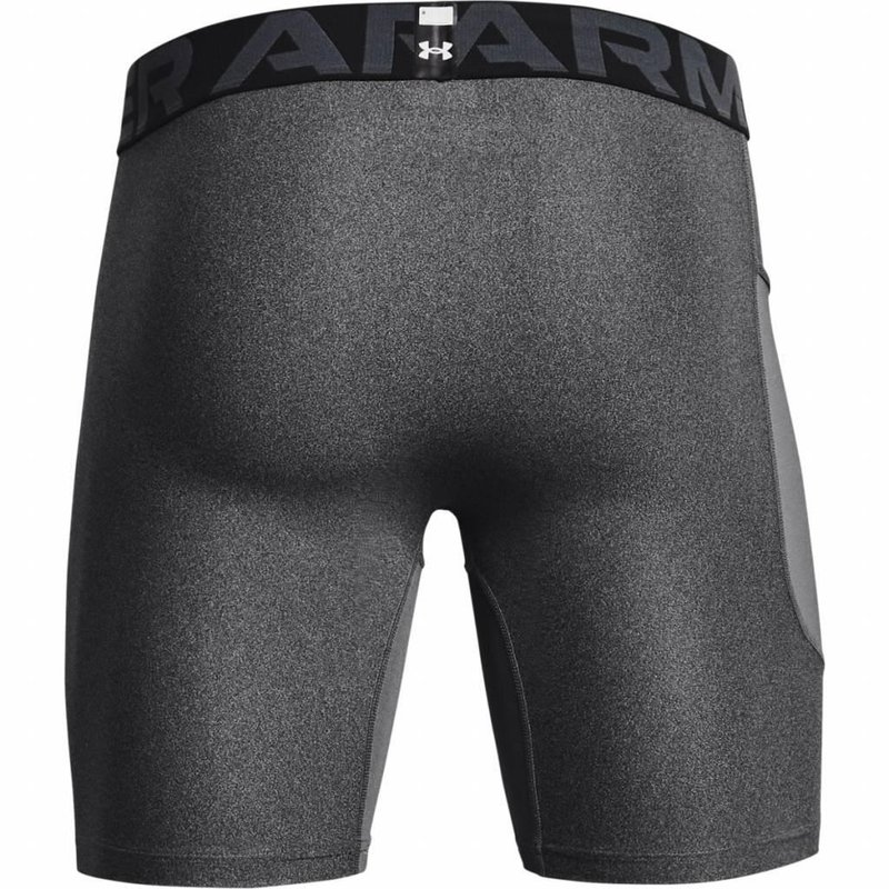Under Armour HeatGear Shorts Herren Kompressionsboxer, Carbon Heather/Black