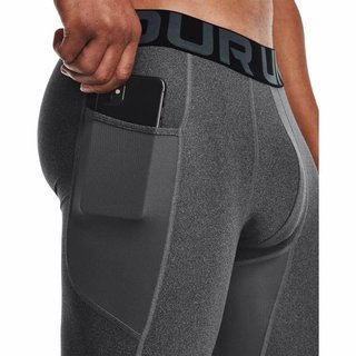 Under Armour HeatGear Shorts Herren Kompressionsboxer, Carbon Heather/Black