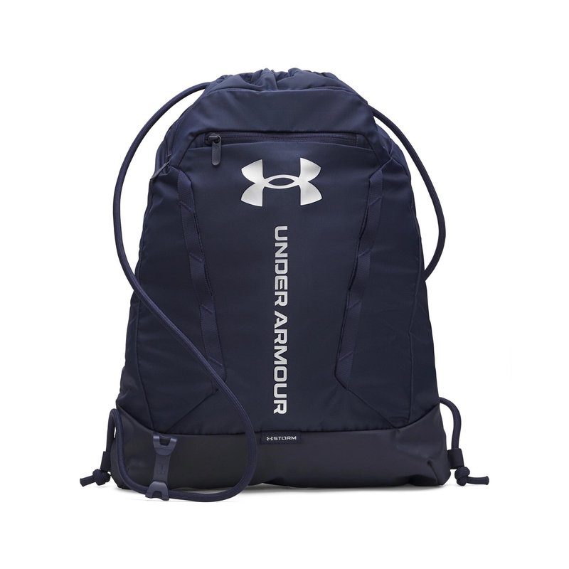 Under Armour Hustle Sackpack, Midnight Navy/Metallic Silver