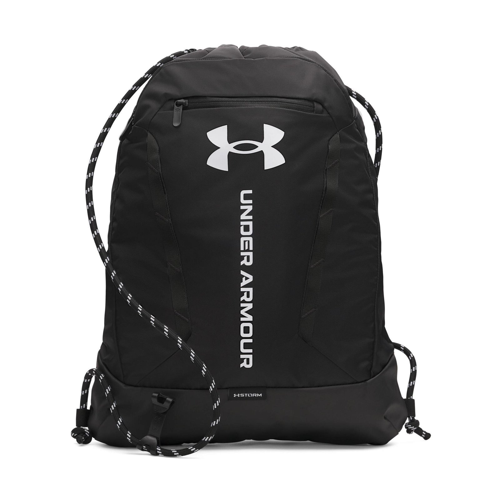 Under Armour Hustle Sackpack Tasche, schwarz
