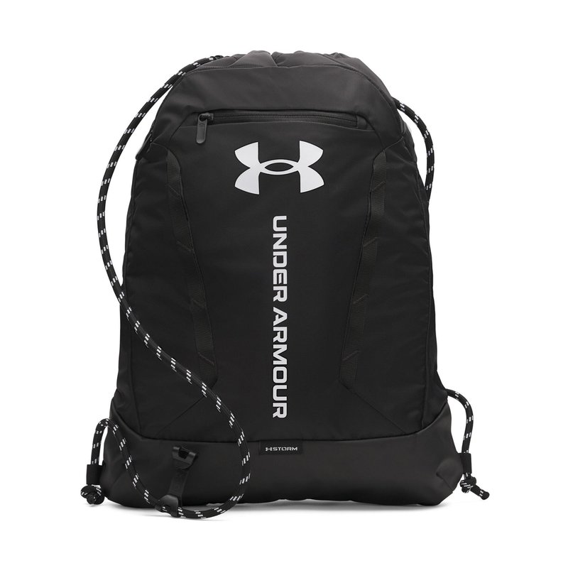 Under Armour Hustle Sackpack Tasche, schwarz