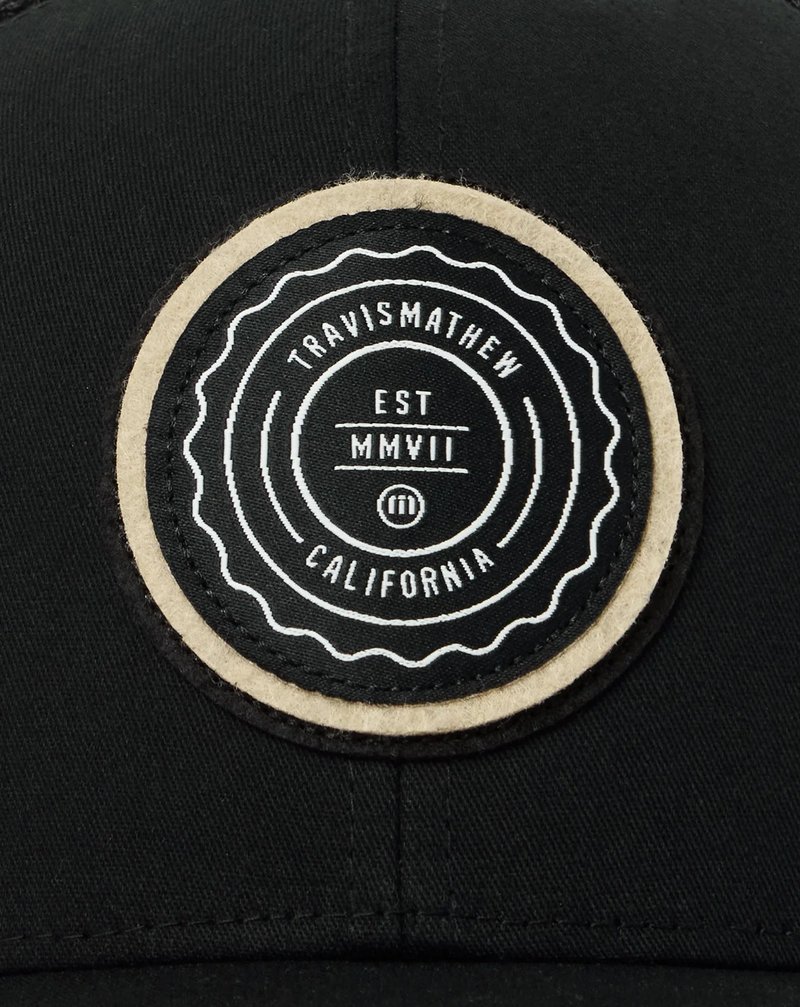 Travis Mathew The Patch Youth Junior Cap, schwarz