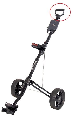 Big Max SPARE PART - Big Max BASIC Handle Zubehör für Trolleys, schwarz