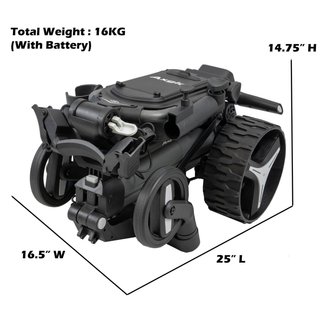 Axglo e5 Elektrotrolley, schwarz