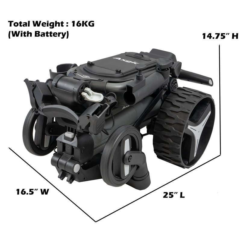 Axglo e5 Elektrotrolley, schwarz
