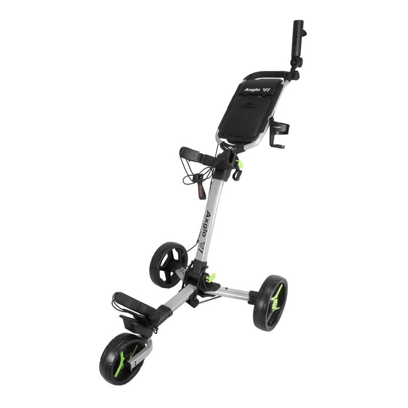 Axglo V1 Manuell Golftrolley, silber/grün