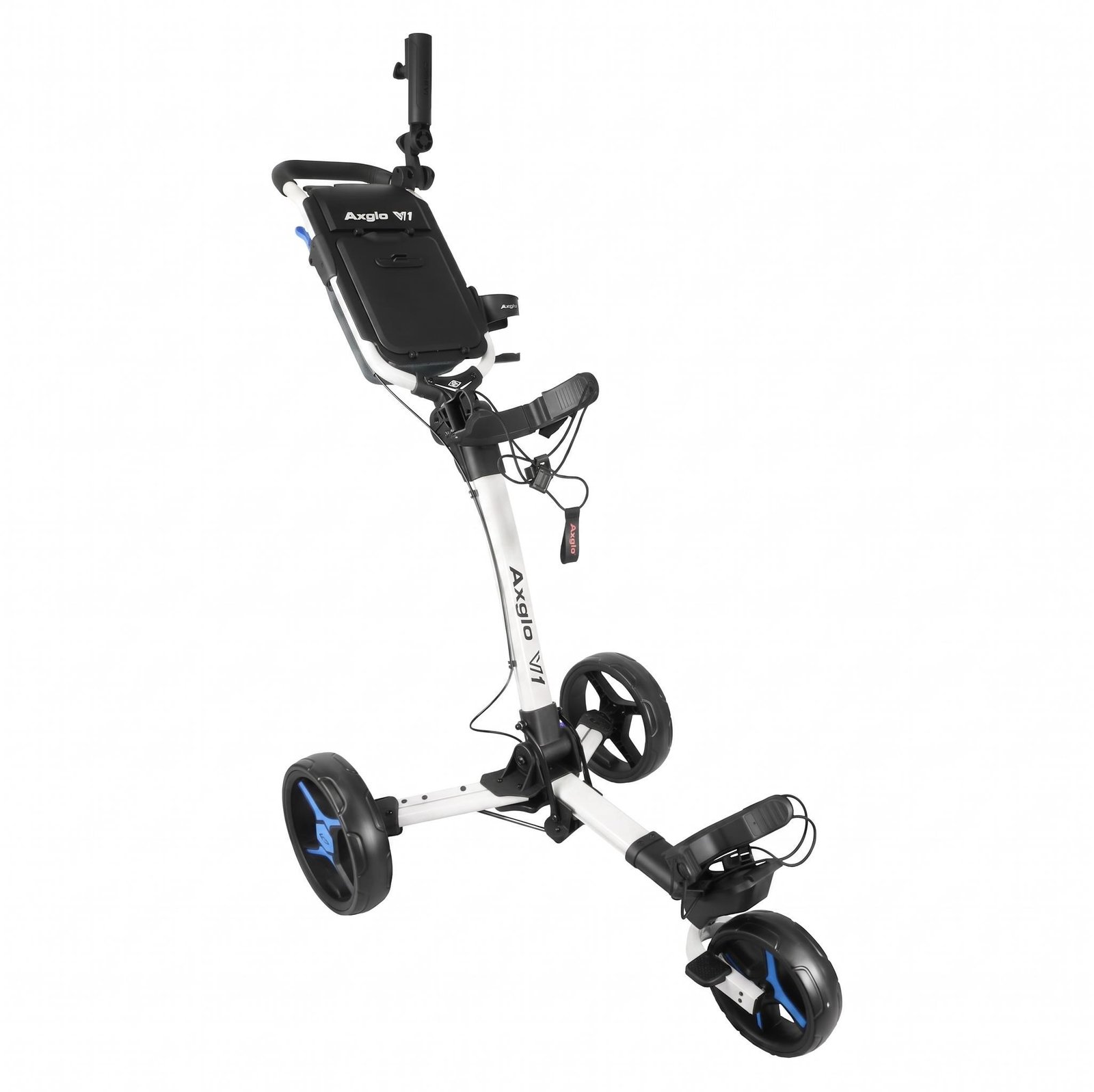 Axglo V1 Manuell Golftrolley, weiss/blau