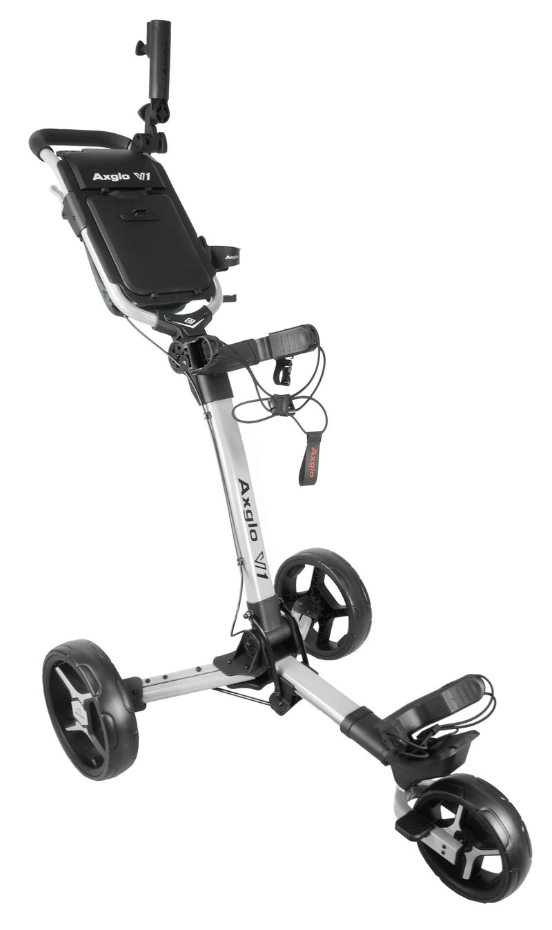 Axglo V1 Manuell Golftrolley, weiss/grau