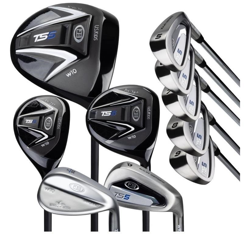 U.S. Kids Golf TS5-57 (145cm) 10-Club Junior Golfset, Stahl