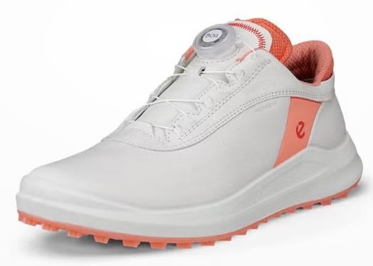 Ecco Core Boa Damen Golfschuhe, white/burnt coral