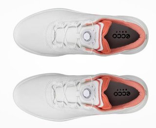 Ecco Core Boa Damen Golfschuhe, white/burnt coral