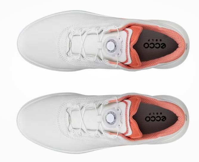 Ecco Core Boa Damen Golfschuhe, white/burnt coral
