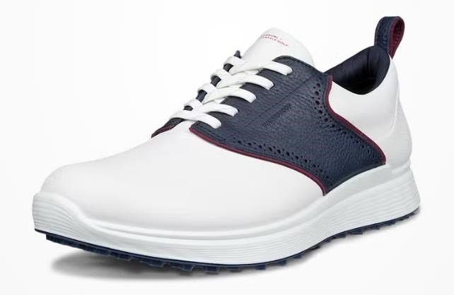 Ecco S-Casual Herren Golfschuhe, weiss/dunkelblau